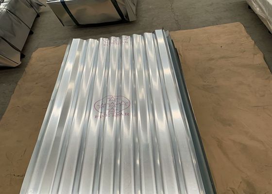 Tôle de toiture ondulée galvanisée ASTM A653 avec revêtement de zinc de 40–275 g/m² pour bardage de toit et de mur