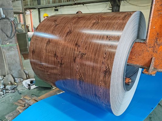 acheter DX51D+Z bobine d'acier galvanisé prépeint avec revêtement supérieur de 10 25 μm et épaisseur de 0,11 1,2 mm pour les panneaux de construction online manufacture