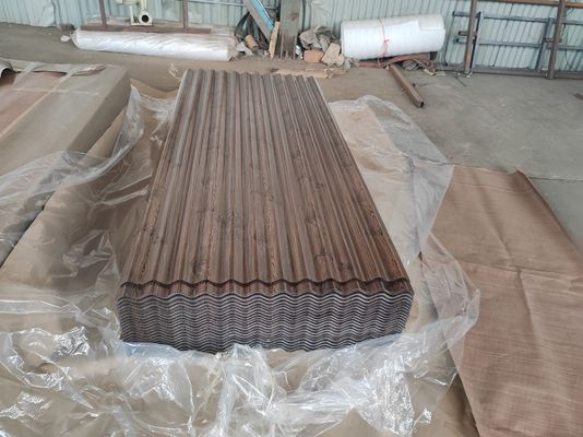 acheter Feuilles de toiture en métal ondulé galvanisé 0,14–1,50 mm avec revêtement de zinc de 30 à 275 g/m² pour panneaux de toiture et muraux online manufacture