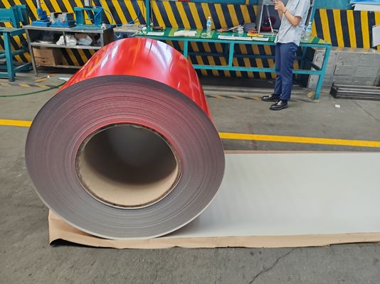 acheter 2/1 Bobine d'acier prélaqué de couleur avec peinture arrière de 5–15 µm et largeur de 700–1250 mm pour la fabrication de toitures et de panneaux online manufacture
