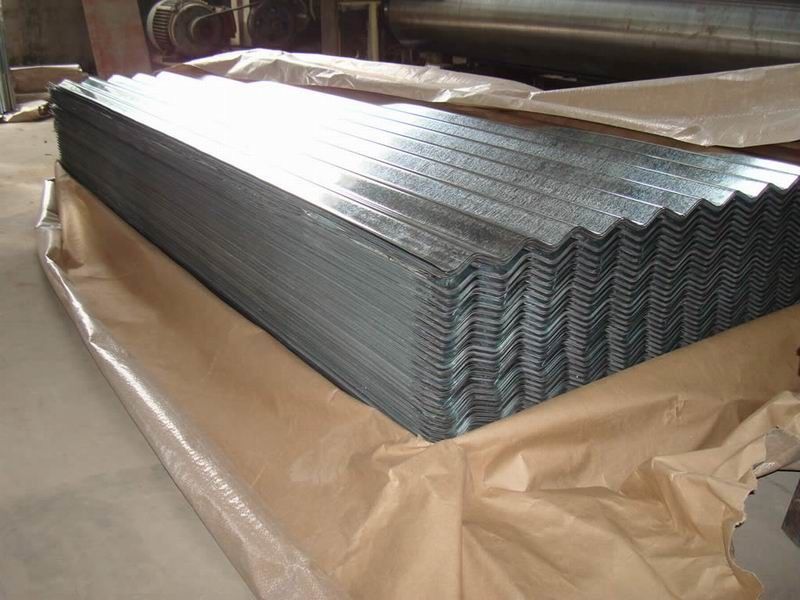 Tape de toiture galvanisée ondulée SGCH / G550 avec revêtement en zinc de 40 275 g/m2 pour les toits et les murs industriels