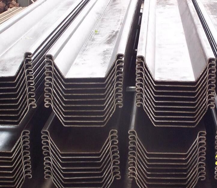Piles en tôle d'acier laminées à froid de type U EN10249-1 EN10249-2 pour la construction de ports et de barrages