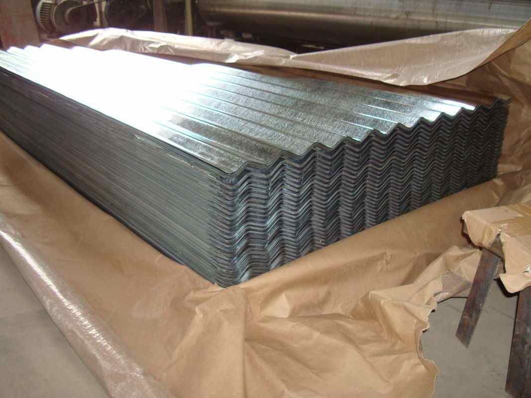 Tôle de toiture ondulée galvanisée ASTM A653 avec revêtement de zinc de 40–275 g/m² pour bardage de toit et de mur