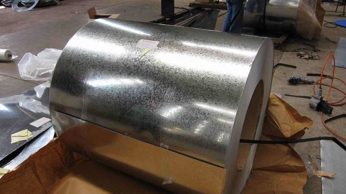 Bobine d'acier galvanisé à chaud DX51D avec revêtement de zinc de 40–450 g/m² pour la construction et le traitement de tôles