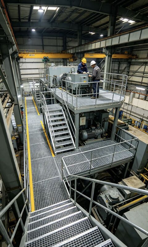 30×3mm Hot Dipped Galvanized Steel Bar Grating for Stair Tread & Step Platform