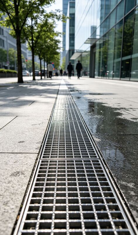 Grille en acier inoxydable 304 de 32×3 mm pour plate-forme industrielle résistante à la corrosion