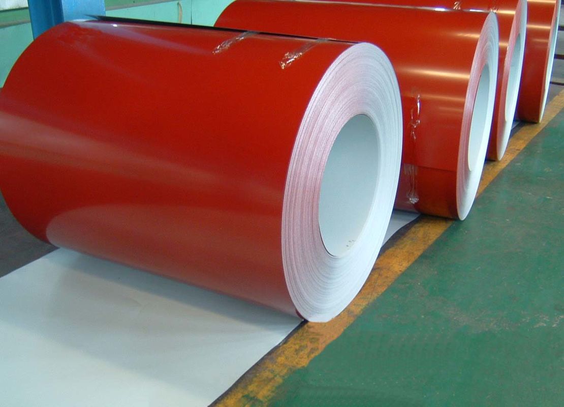 JIS G3312 AZ bobine PPGL avec peinture de surface de 25±5 μm pour les bâtiments, les véhicules et la production de tôles de toiture