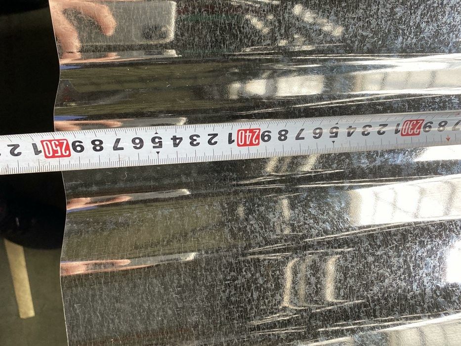Tôle de toiture ondulée galvanisée AS 1397 G550 entièrement durcie avec profil ondulé de 76 mm et revêtement de zinc de 40–275 g/m²